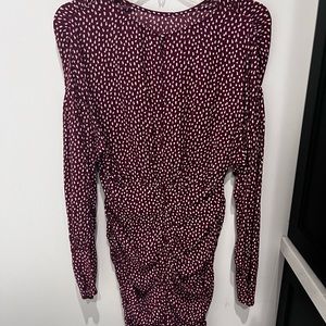 NEW! Zara NWT burgundy and white dress